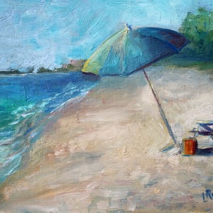 Solitude at the beach by Lynette Redner