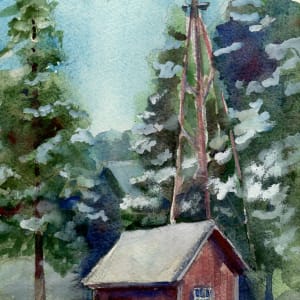 The Windmill and Pump House by Lynette Redner
