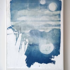 Paysage au reflêts de lune 1 by Nina Urlichs