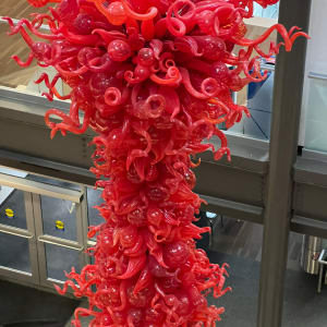 Toreador Red Chandelier by Dale Chihuly 