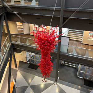 Toreador Red Chandelier by Dale Chihuly 