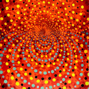 Lines of Fire (Red State II) by Barbara Takenaga