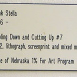 Stapling Down by Frank Stella 