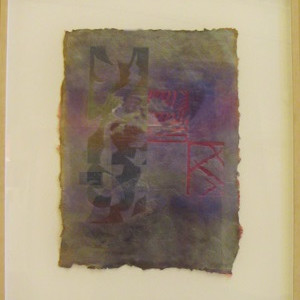 3 Monoprints (Untitled) (Monoprint #1, left) by Nancy Childs