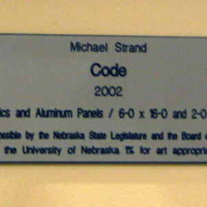 Code (2 of 2 pieces) by Michael Strand 