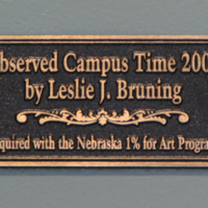 Observed Campus Time by Les Bruning 