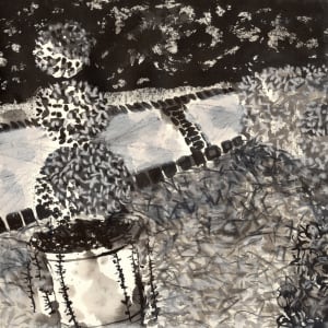 Landscape Sketch, Winter Topiary (Athens, Georgia) by Vivian Liddell