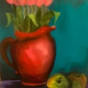 Pink Tulips in Vase by Christopher Hoppe