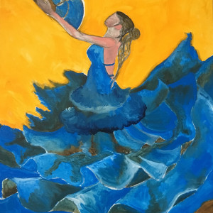 Blue Fan Flamenco by Christopher John Hoppe