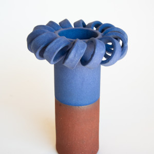 Blue Flower Vessel by Ben Medansky 