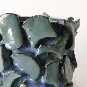 Blue/Green Shapes Vessel by BEN MEDANSKY 