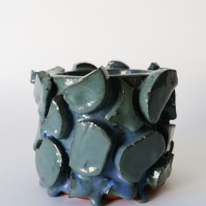 Blue/Green Shapes Vessel by BEN MEDANSKY 