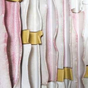 Wave Study in Blush and Orchre by BEN MEDANSKY 