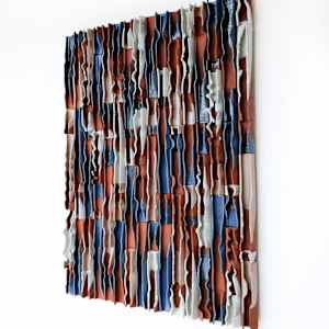 Waves in Blue White and Terracotta by BEN MEDANSKY, Image 4.
