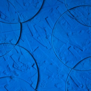Blue Interlacing Circles by Ben Medansky 