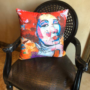 Wild Confidence Indoor Throw Pillow 18x18 by Janetta Smith 