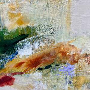 Abstracted by Fall 40x40 (Framed) by Janetta Smith  Image: Close-up