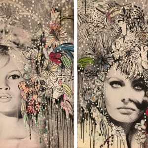 Brigitte & Sophia Floral 10A +9A by Tina Psoinos, Image 2.