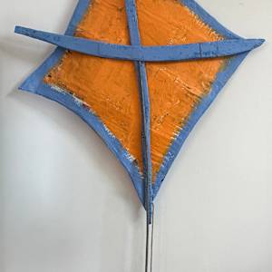 Kite Orange Blue by Tina Psoinos