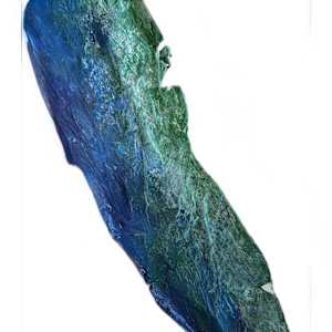 Leaf Blue Green by Tina Psoinos