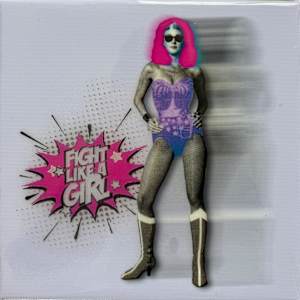 Wonder Woman  XBB_25, 8x8 by Tina Psoinos, Image 2.