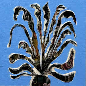 CRATED Seaweed Bouquet Orange Red Blue by Tina Psoinos, Image 2.