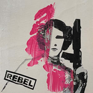 Star Wars by Tina Psoinos  Image: Leia Neon Pink_SOLD