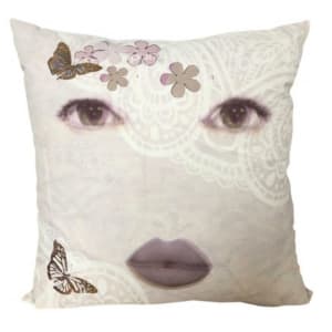 Pillows by Tina Psoinos  Image: Pillow Face_18x18  Small SOLD