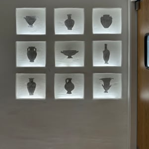 Greek Ceramic Vessels set of 9 by Tina Psoinos