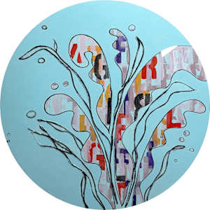 Seaweed Blue Within A Rainbowed Sea by Tina Psoinos, Image 1.
