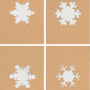 Snowflake Cards set of 8 by Tina Psoinos  Image: set of 4