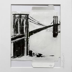Manhattan & Brooklyn Bridge_on chocolate cover LE of 5 +2AP by Tina Psoinos  Image: Brooklyn Bridge_on chocolate cover 3/5_SOLD