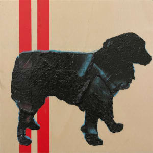 Dogs by Tina Psoinos  Image: Aussie Black_SOLD