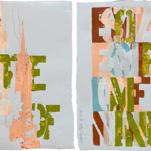 Typography Diptychs  Image: 3. Empire State of Mind (17.5"x29" diptych)