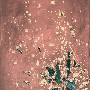 Fireworks Pink Green Brown by Tina Psoinos  Image: Fireworks Pink