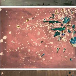 Fireworks Pink Green Brown by Tina Psoinos  Image: Fireworks Green Pink Brown_horizontal