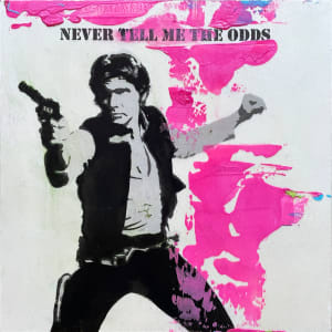 Star Wars by Tina Psoinos  Image: Han Solo The Odds Pink_SOLD