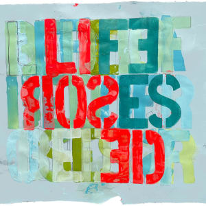 Typography H  Image: 2. Life Is A Bed Of Roses