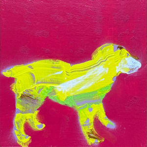 Dogs by Tina Psoinos  Image: Aussie Magenta_SOLD
