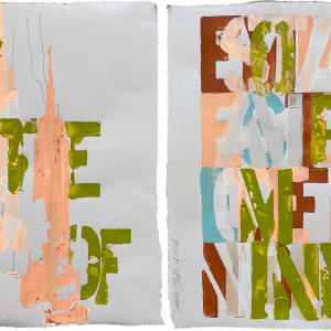 Typography Diptychs  Image: 7. New York State Of Mind (17.5"x29" diptych)