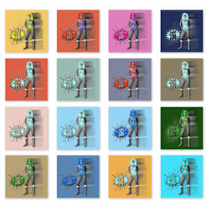 Wonder Woman _FBFB_8x8_Ray-Bans by Tina Psoinos, Image 1.