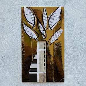 Floral Gold set of 5 by Tina Psoinos  Image: Floral Gold Neutral