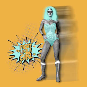 Wonder Woman _FBFB_8x8_Ray-Bans by Tina Psoinos, Image 3.