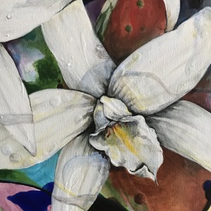 White Orchids by Anna Iris Graham 