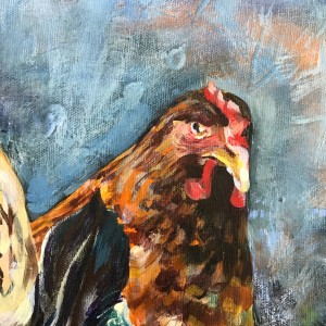 Chicken Yard by Anna Iris Graham 