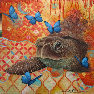 Quiet Migration (Hawksbill Sea Turtle) by Josh Coffy and Heather Robinson 