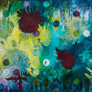 Dot Underwater Wildflowers by Heather Robinson