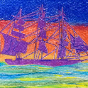 Red Sky at Night... a sailor's delight. by Debi Slowey-Raguso