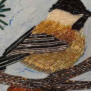 Joyful Chickadee by Sabrina Frey 