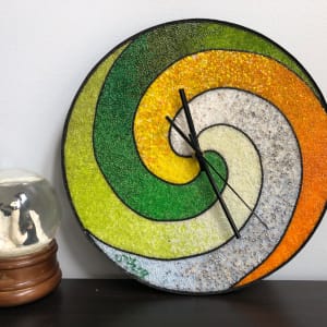 Swirl Clock by Sabrina Frey 
